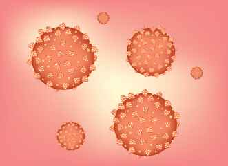 Biological structure of Typical viruses in human body 