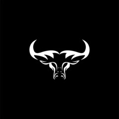 bull head Logo design icon Vector Image ,bull logo icon , logo bull abstract 