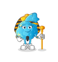 fever compress ancient egypt cartoon. cartoon mascot vector