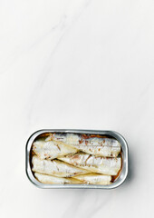 open sardines can