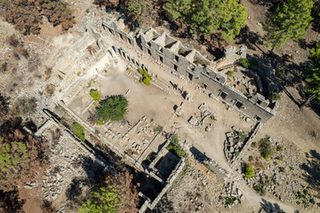 The remaining from ancient city Lyrbe (seleucia), Manavgat, Turkey