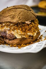 Perfect Burger Classic Backstage Homemade Artisan Bacon Milk Shake Tomato Sauce Sausage Sweet Melted Cheese Onion Chicken Meat Shrimp Menu Gourmet