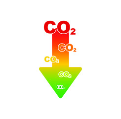 reducing CO2 emissions to stop climate change. green energy background	