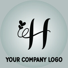  Letter H logo Template vector icon illustration design.Vector design elements for your company logo, abstract icon. Modern logotipe, business corporate template.