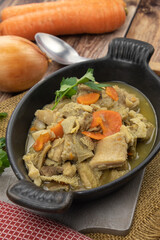 dish of tripe on a table