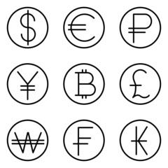 foreign currency symbol icon
