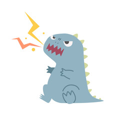 Illustration of a barking monster