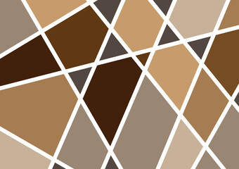 Brown grid mosaic background. Creative design templates