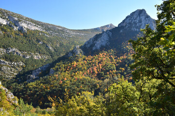 Le Sommet de Breis (alt 1280 m), vu depuis le Couloir Samson
