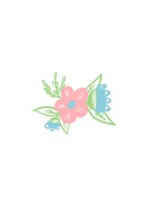 Obraz na płótnie Canvas flower, cute flowers elements