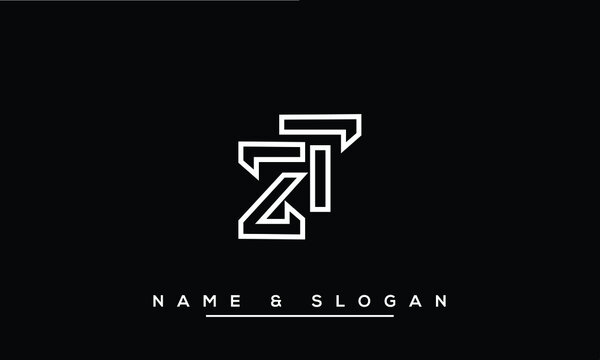 ZT,  TZ,  Z,  T   Abstract Letters Logo Monogram