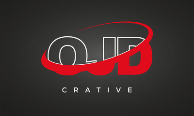 OJD creative letters logo with 360 symbol Logo design
