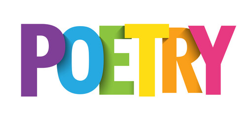 POETRY colorful vector typography banner