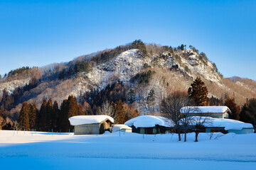 winter landscape in the mountains