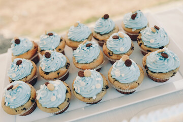 cupcakes with cream