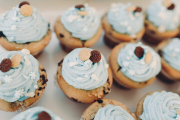 cupcakes with cream