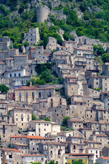 Naklejka premium View of Pesche, old village in the Isernia province