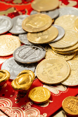 A creative online currency red envelope full of New Year atmosphere