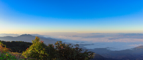 Chiang Mai, mountains panorama. "The roof of Thailand."