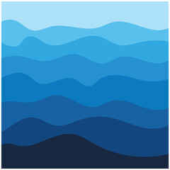 Abstract Water wave design background