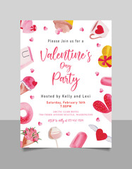 Valentines Day Party Invitation | Valentine Birthday Invitation | Sweetheart First Birthday Invite | Party Invite | Kids Valentines party