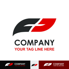 FD letter professional logo design