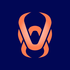 Ant face logo with letter A