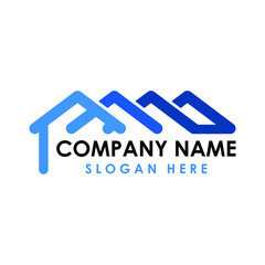 Three roof top logo for your company