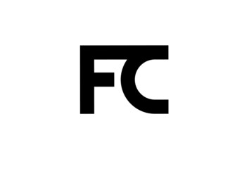 fc cf f c initial letter logo