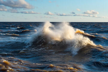 big waves during a storm