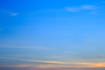 Fototapeta na wymiar White clouds in blue sky in the morning.