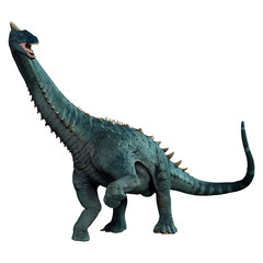 3D Rendering DinosaurAlamosaurus on White