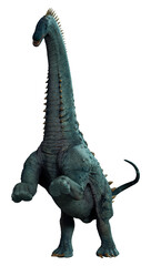 3D Rendering DinosaurAlamosaurus on White