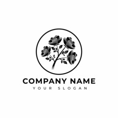 flower logo vector design