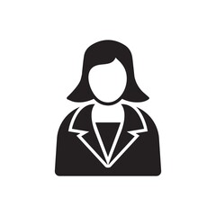 Business Woman icon ( vector illustration )