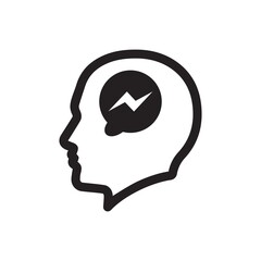 Human mind icon ( vector illustration )