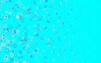 Light BLUE vector template with circles.