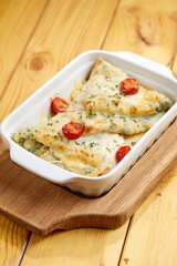 pancakes with cheese and ham