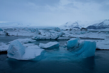 iceberg a Jokulsarlon in Islanda - obrazy, fototapety, plakaty