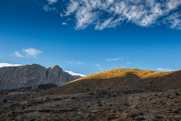 Breathtaking mountain landscape. The Anti Taurus Mountains. Aladaglar National Park. Turkey.