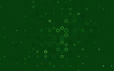 Light Green vector layout with circle shapes.