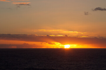 sunset over the sea