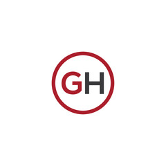 Alphabet GH Letter or Words Design For Your Business