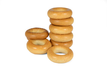 Fototapeta na wymiar Culinary product bagels. Isolated on a white background.