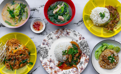Mixed Thai Food Dishes