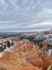 Bryce canyon national park in winter