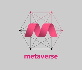 Metaverse Logo concept design. Vector illustration