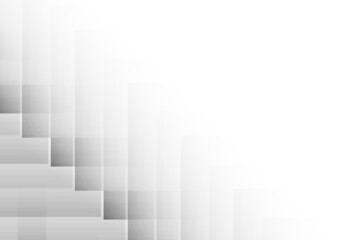 Abstract white and gray color, modern design background with geometric shape. Vector illustration.