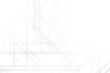 Abstract white and gray color, modern design background with geometric shape. Vector illustration.