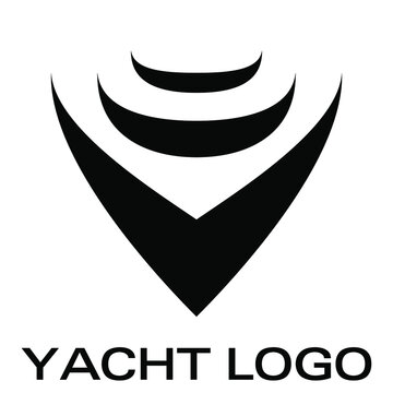 Vector flat logo design for yacht branding, maritime brands, yacht clubs, sailor clubs and shipyard business.